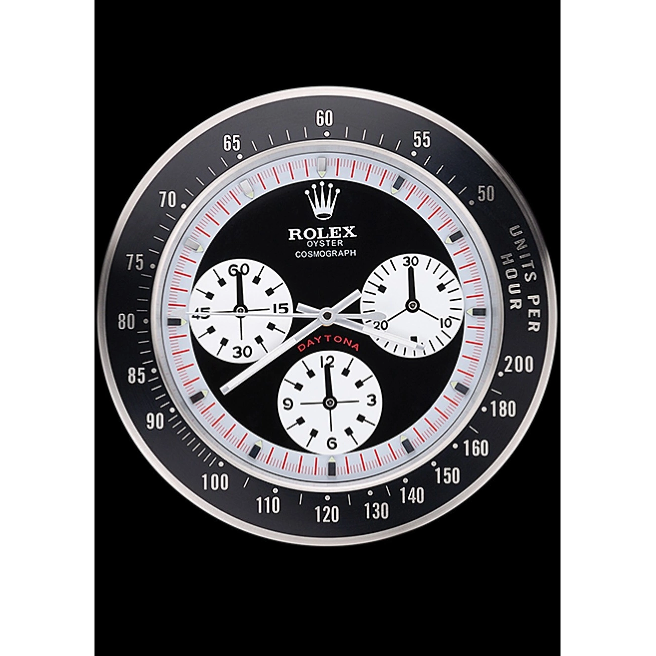 Aaa replica watch Wall Rolex Clock 622480 Cosmograph Black-Red Daytona 0815
